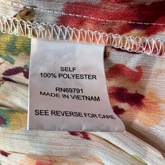 Fig & Flower (Anthropologie brand) Floral Print Midi Dress L - Picture 9 of 13